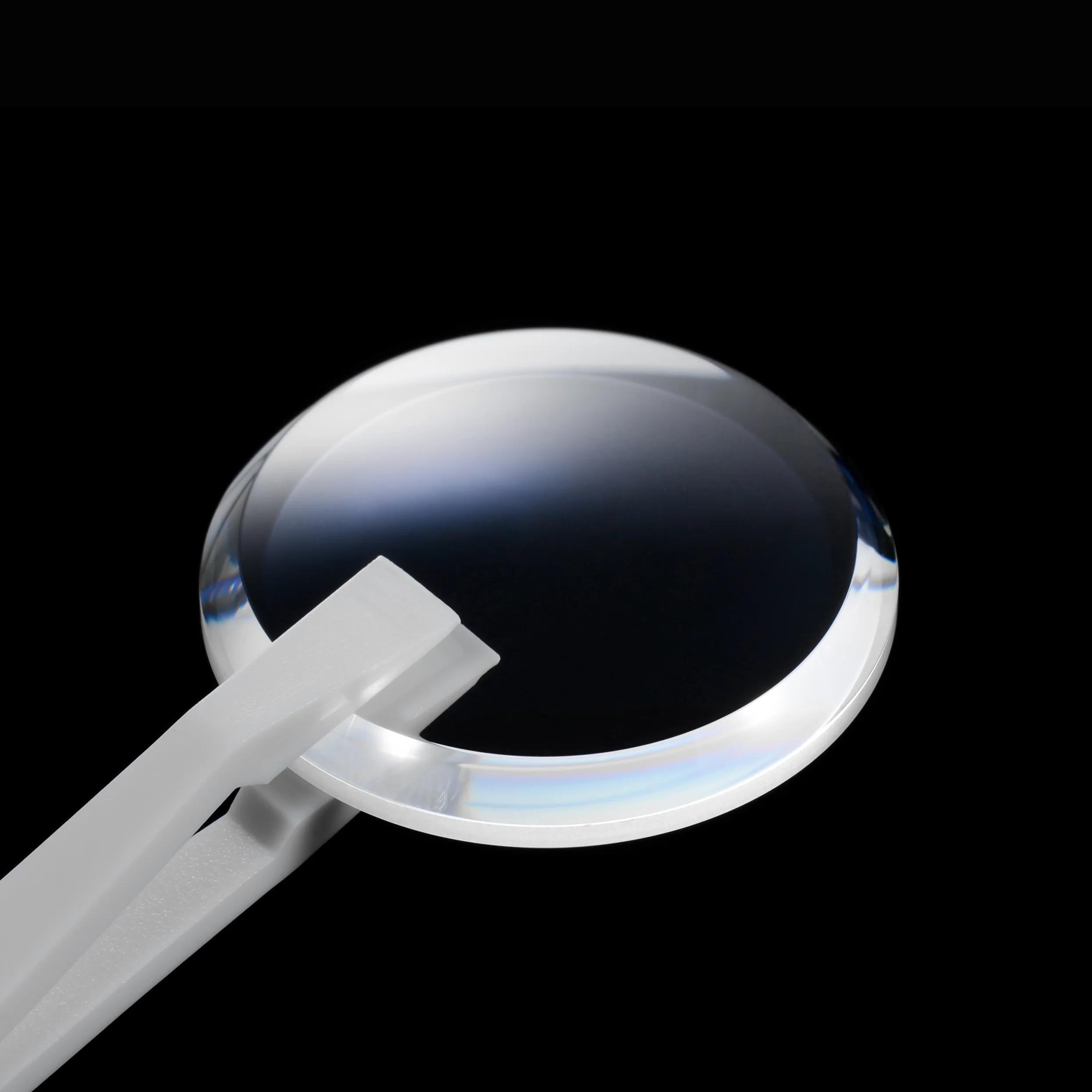 32mm Double Domed Sapphire Ultra Wide Chamfer Crystal (Blue AR Coating)