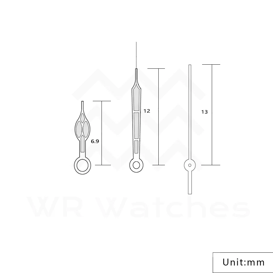 Alpinist Watch Hands for Seiko Mod: Black - Image 4