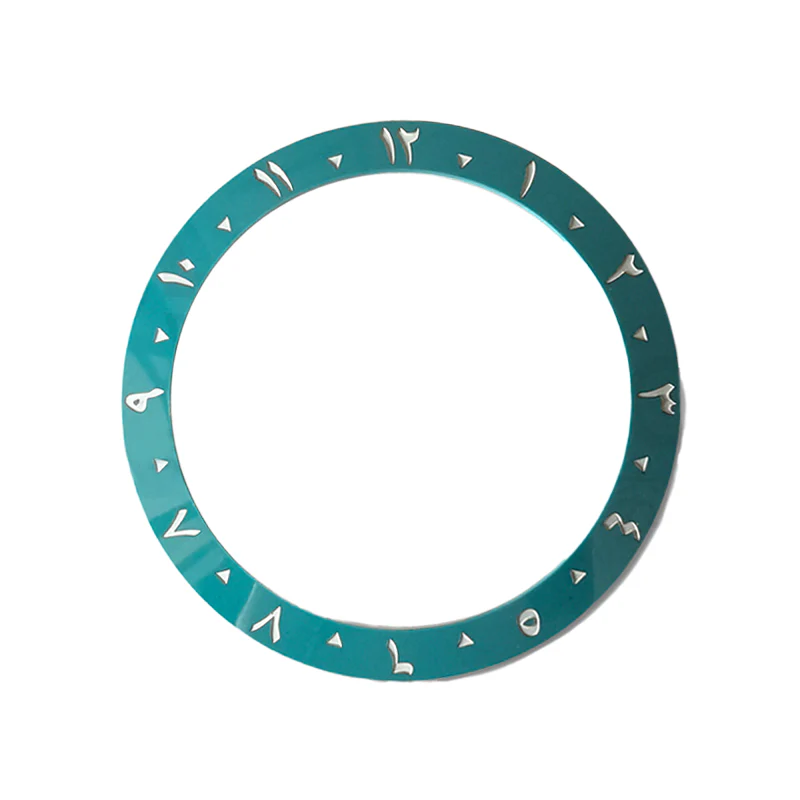 Arabic Style Ceramic Sloped Bezel Insert for SKX/SRPD - Tiffany Blue
