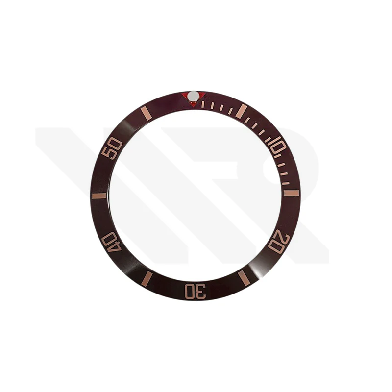 Blackbay Style Ceramic Sloped Bezel Insert for SKX/SRPD: Brown/Rose Gold