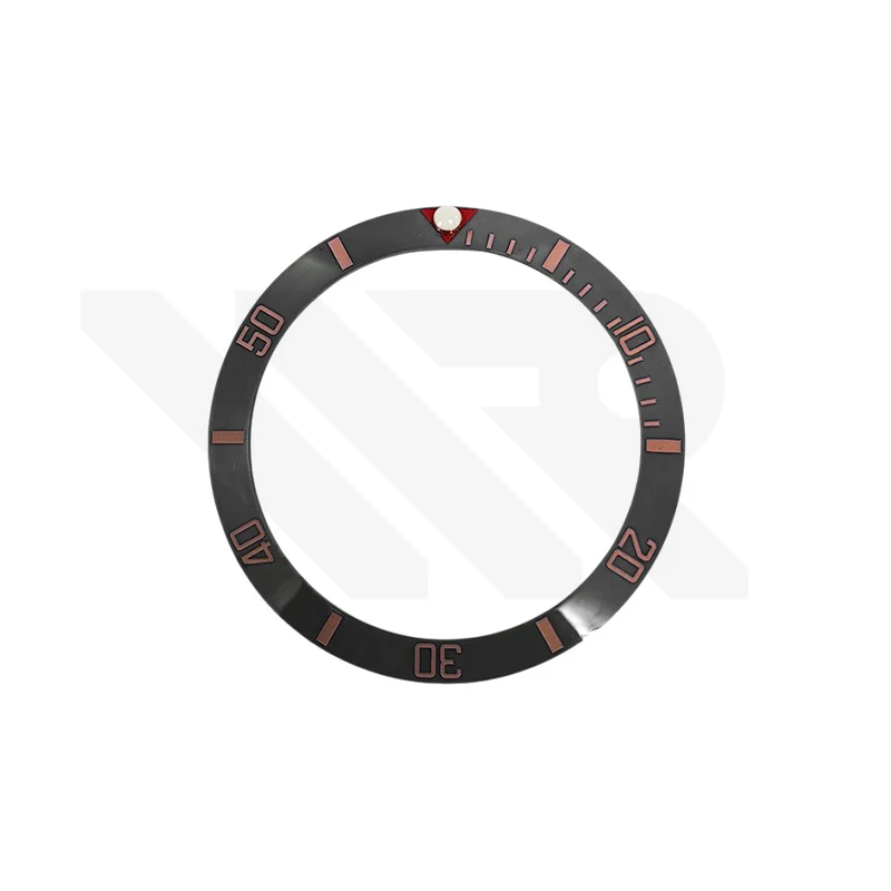 Blackbay Style Ceramic Sloped Bezel Insert for SKX/SRPD: Gray/Rose Gold