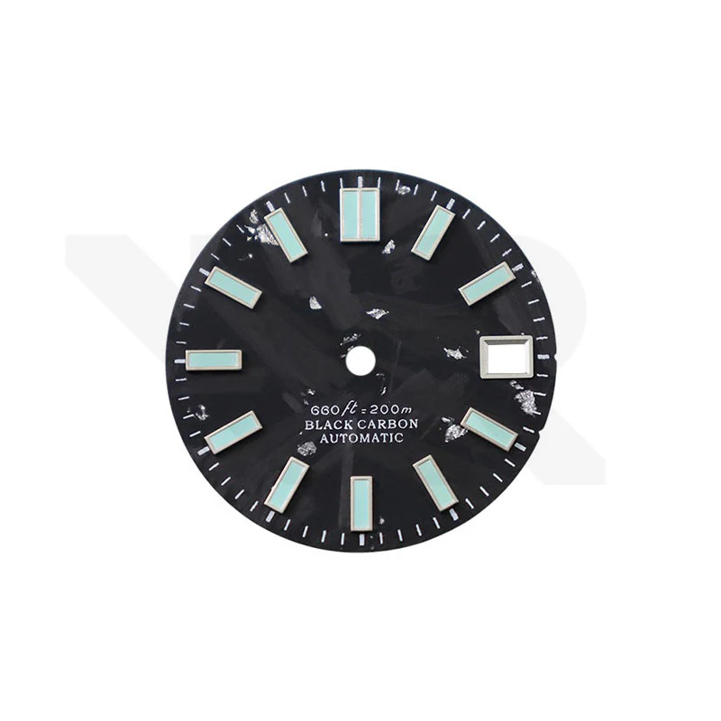 Carbon Fiber Dial for Seiko Mod - C9 Blue Luminous