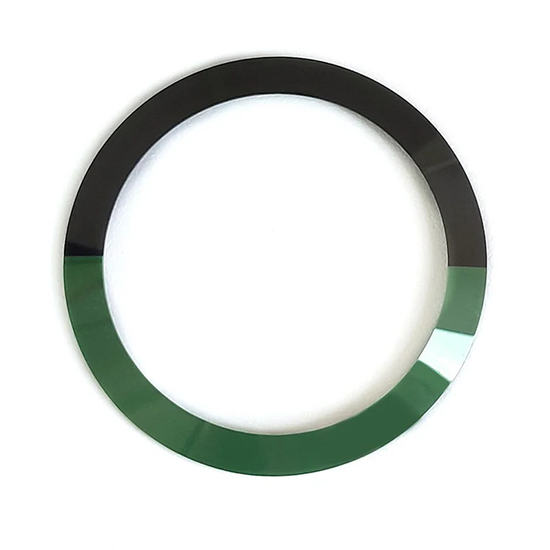 Plain Ceramic Sloped Bezel Insert For SKX/SRPD - Black/Green