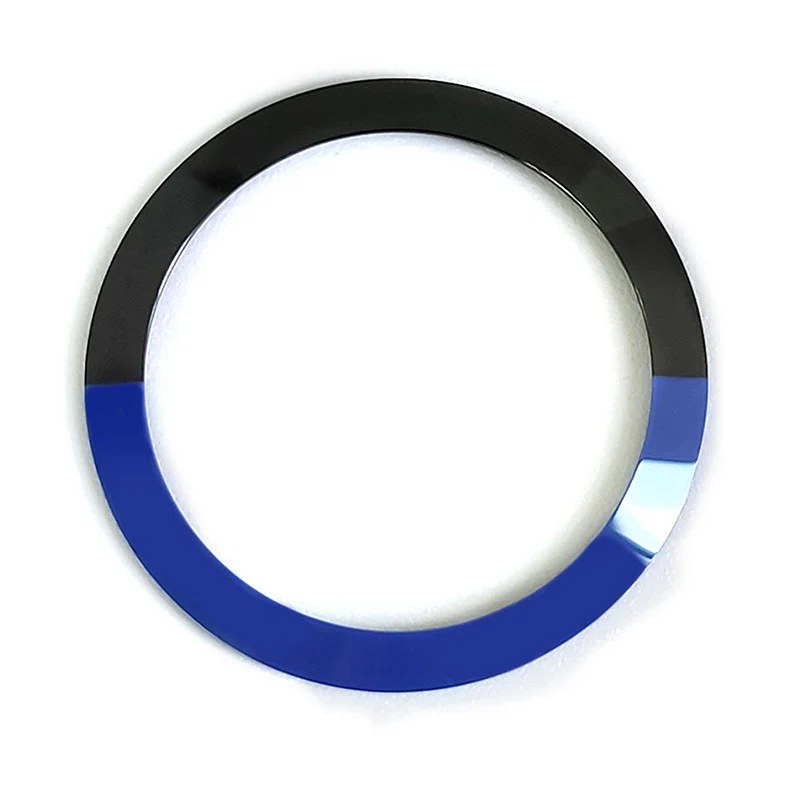 Plain Ceramic Sloped Bezel Insert For SKX/SRPD - Black/Blue