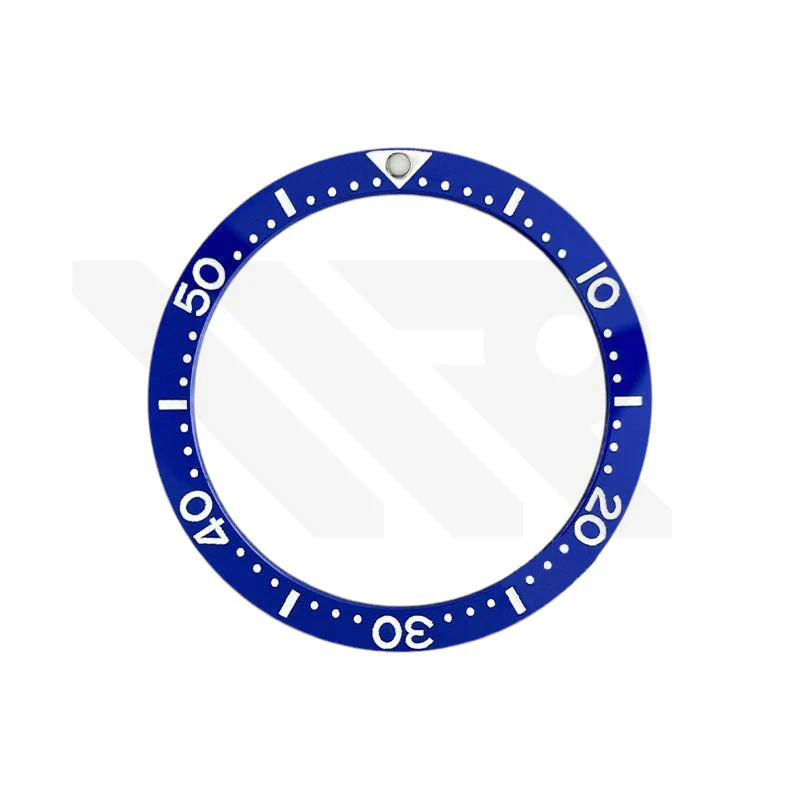 Ceramic Flat Bezel Inserts for SKX013 / SKX015 - Blue/White