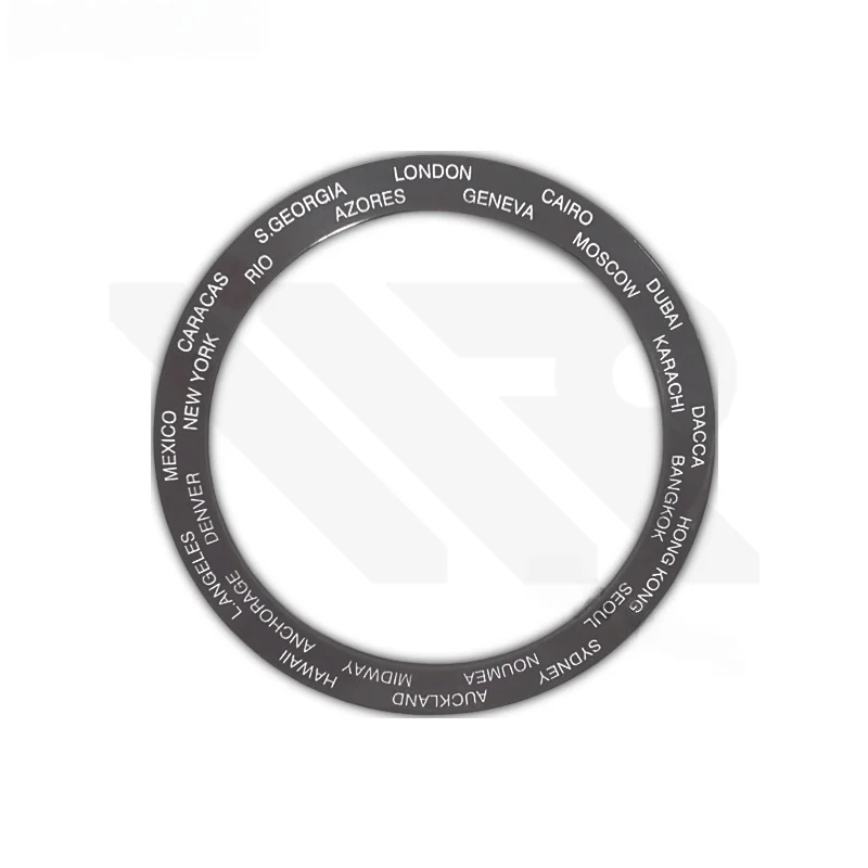 World Time Ceramic Sloped Bezel Inserts for SKX/SRPD