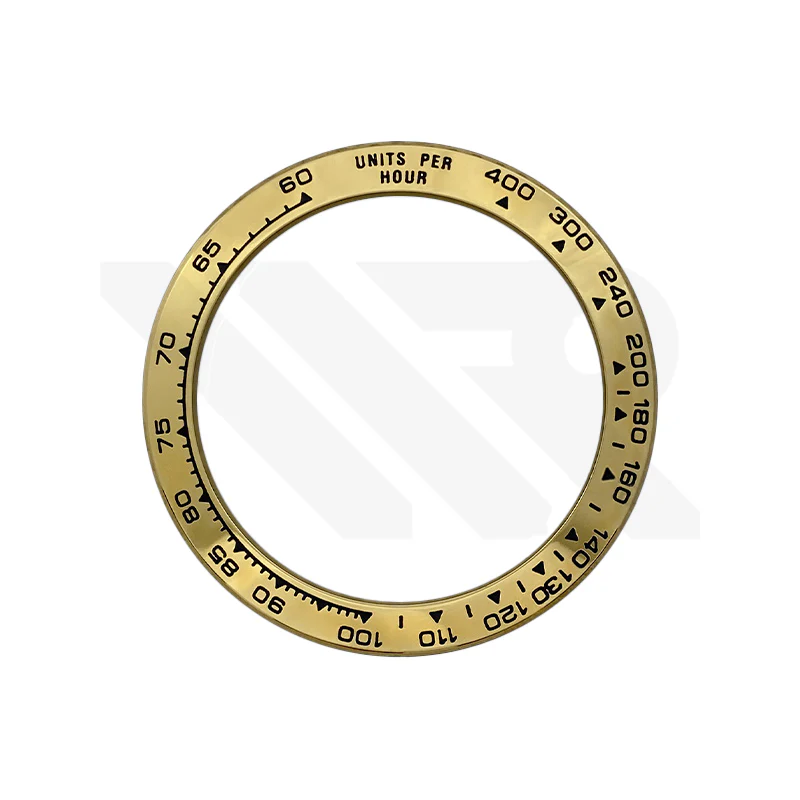 Daytona Steel Sloped Bezel Insert for SKX/SRPD: Gold
