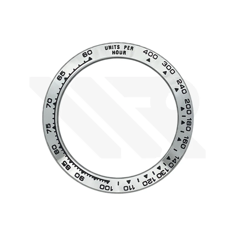 Daytona Steel Sloped Bezel Insert for SKX/SRPD: Silver