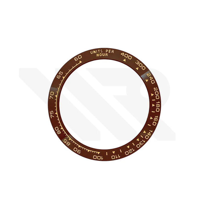 Daytona Style Replacement Ceramic Bezel Insert for Rolex 116500: Brown/Gold