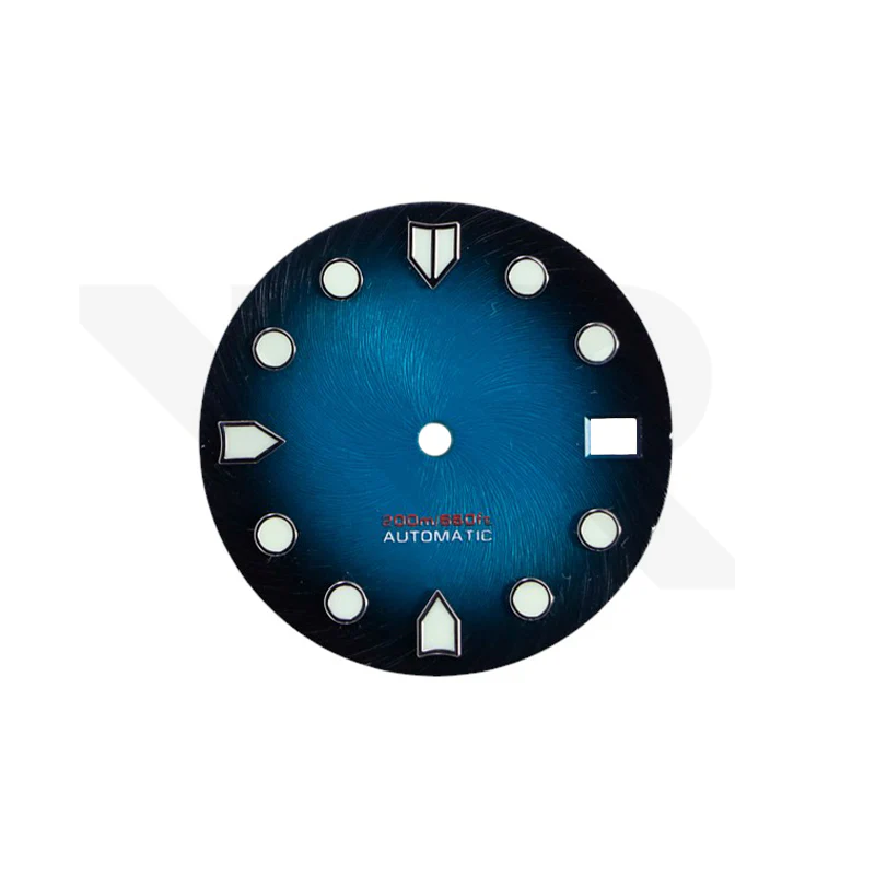 Gradient Finish Diver Dial for Seiko Mod: Navy Fume