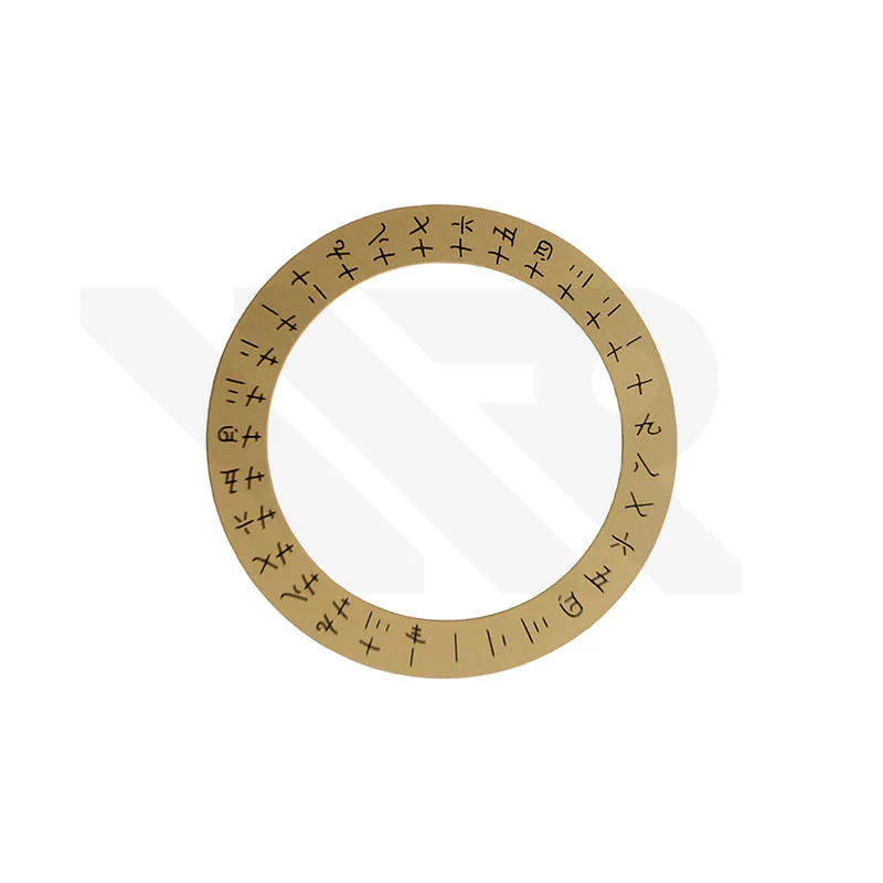 ETA2834 Date Disc Patch - Gold/Mandarin (Set)