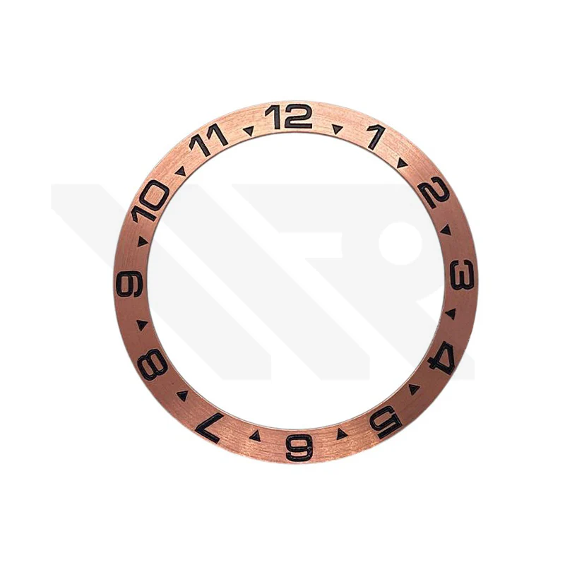 Explorer 2 Style Aluminium Sloped Bezel Insert for SKX/SRPD - Rose Gold