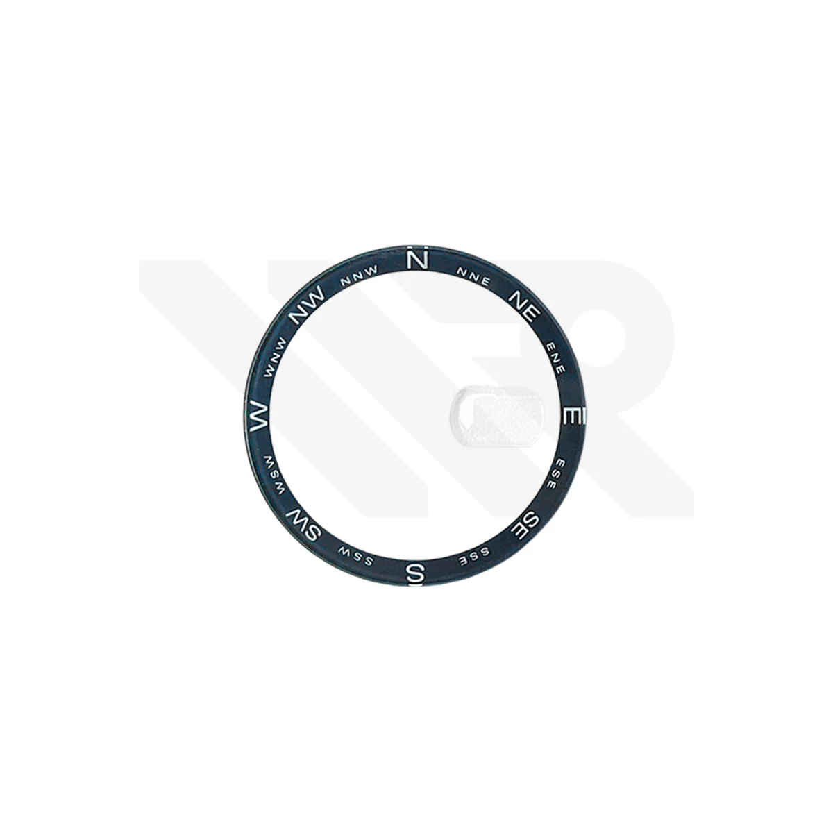 Flat Mineral Crystal Replacement Compatible with Citizen NH8079 : Black
