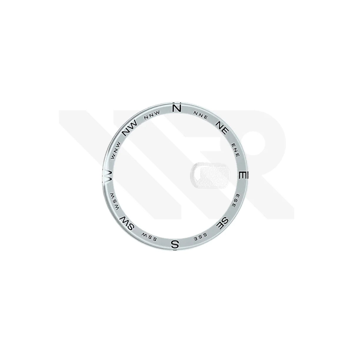 Flat Mineral Crystal Replacement Compatible with Citizen NH8079 : White