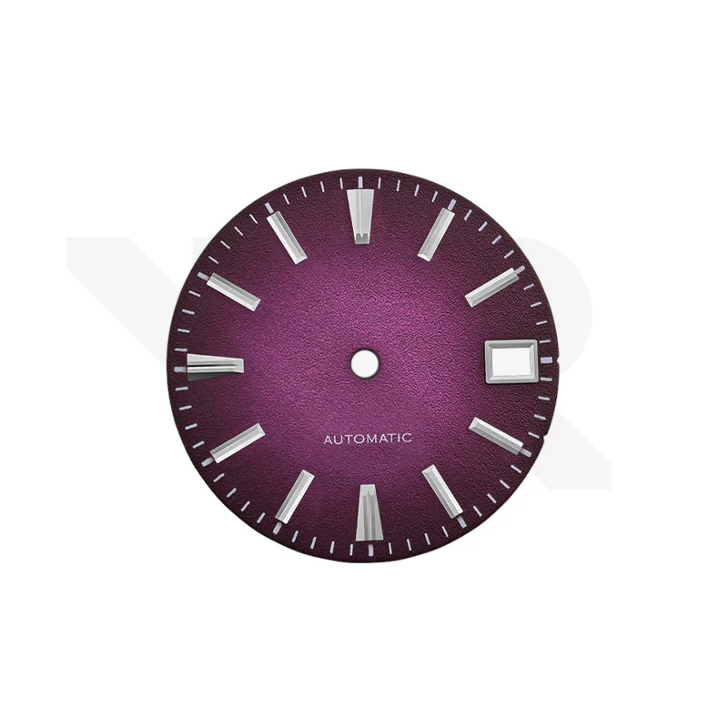 Frosted Finishing Dial for Seiko Mod: GS Style Fume Gradient Purple