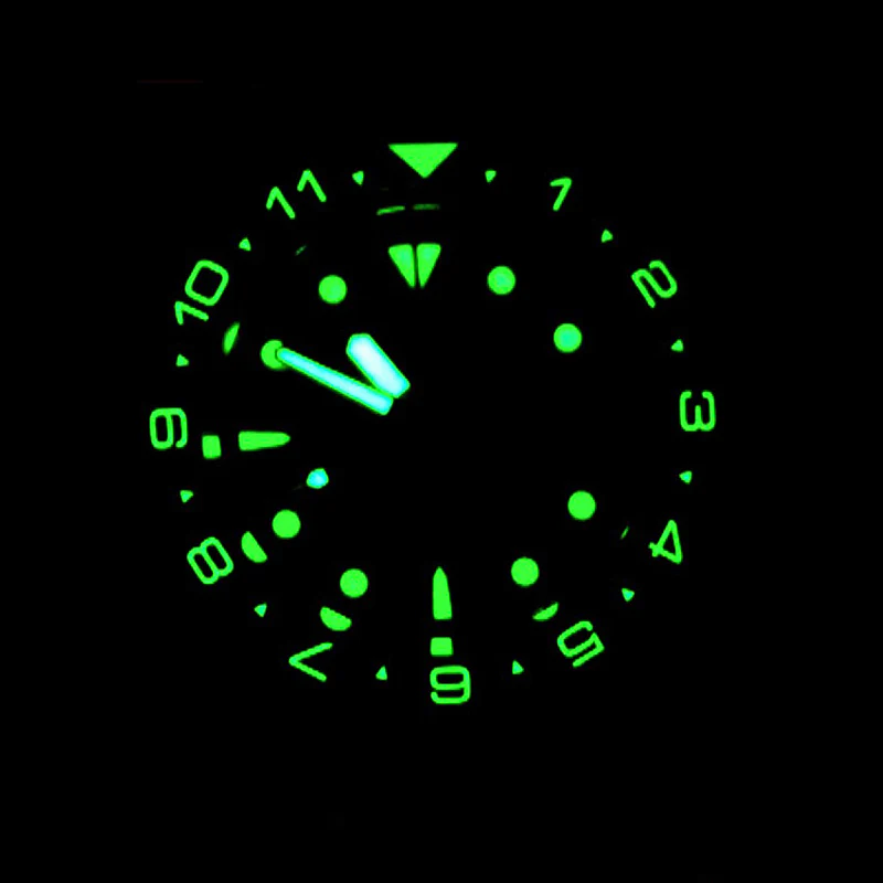 Dual Time Ceramic Sloped Bezel Insert for SKX/SRPD - Black with C3 Lume - Image 2