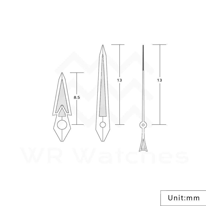 GPS Watch Hands for Seiko Mod: Silver - Image 3