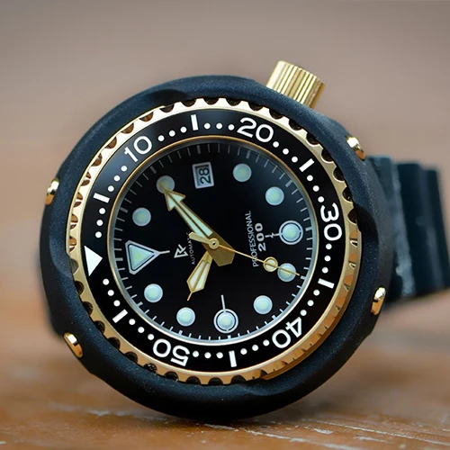 Grandfather Tuna Hands for Seiko Mod: Gold - Image 5