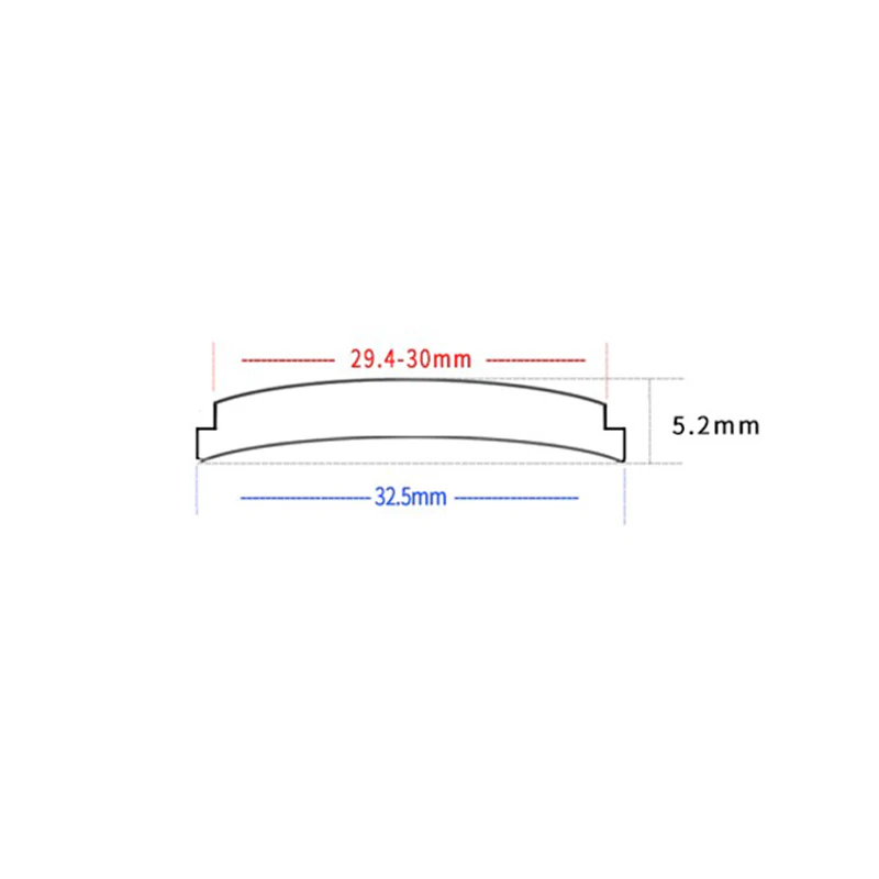 Groove Edge Double Domed Sapphire Crystal for Seiko Vintage Tuna / Modern Tuna (No AR Coating) - Image 2