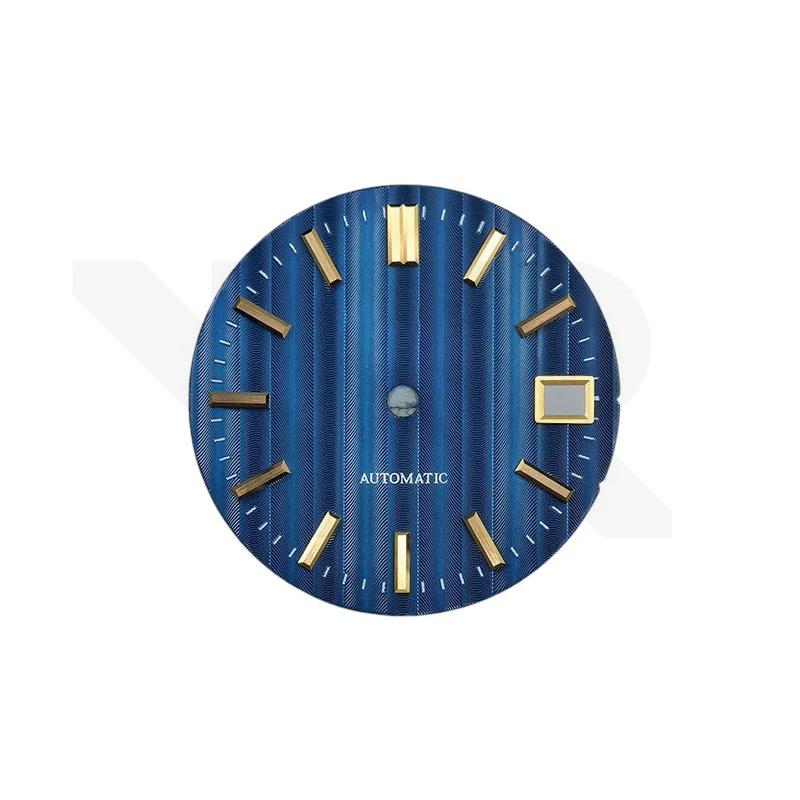 Cotes de Geneve Style Dial for Seiko Mod - Navy GS Style Gold Indices