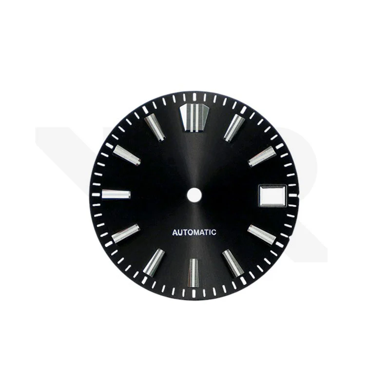 Black Sunburst GS Dial for Seiko Mod: GS Indices