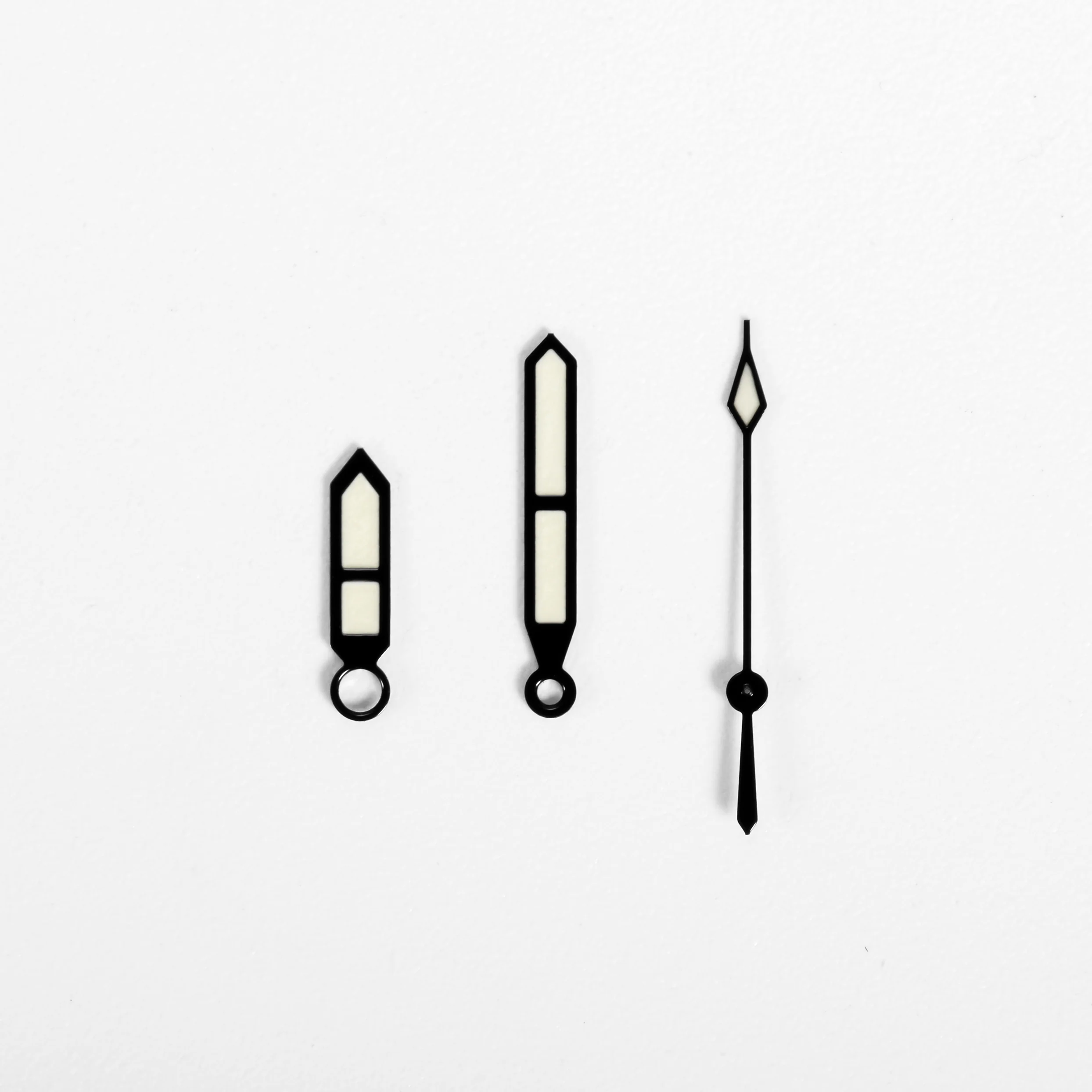 Ladder Watch Hands for Seiko Mod: Black