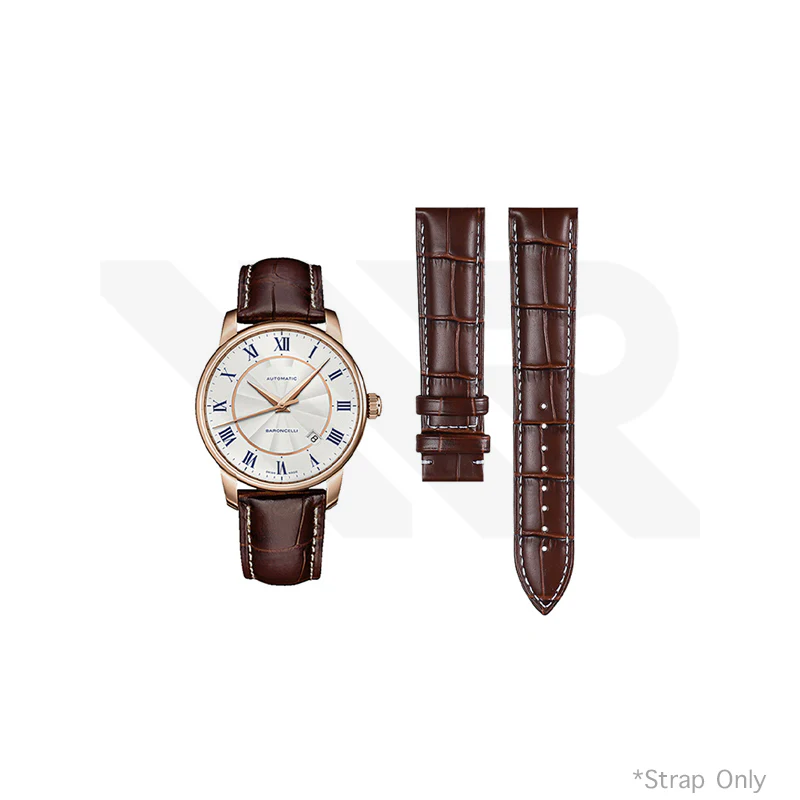 Replacement Leather Strap Compatible with Mido Baroncelli M8600A Series
