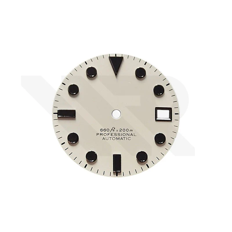 Sub Style Matte White Dial for Seiko Mod: Sub Style Black Indices