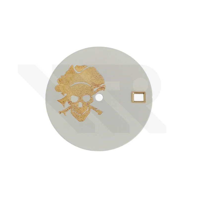 Matte White Skull Series Dial for Seiko Mod