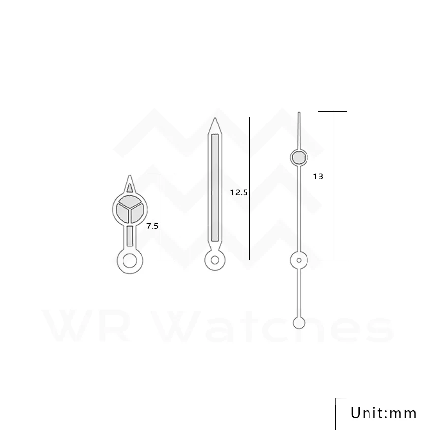 Mercedes Watch Hands for Seiko Mod: Silver - Image 4