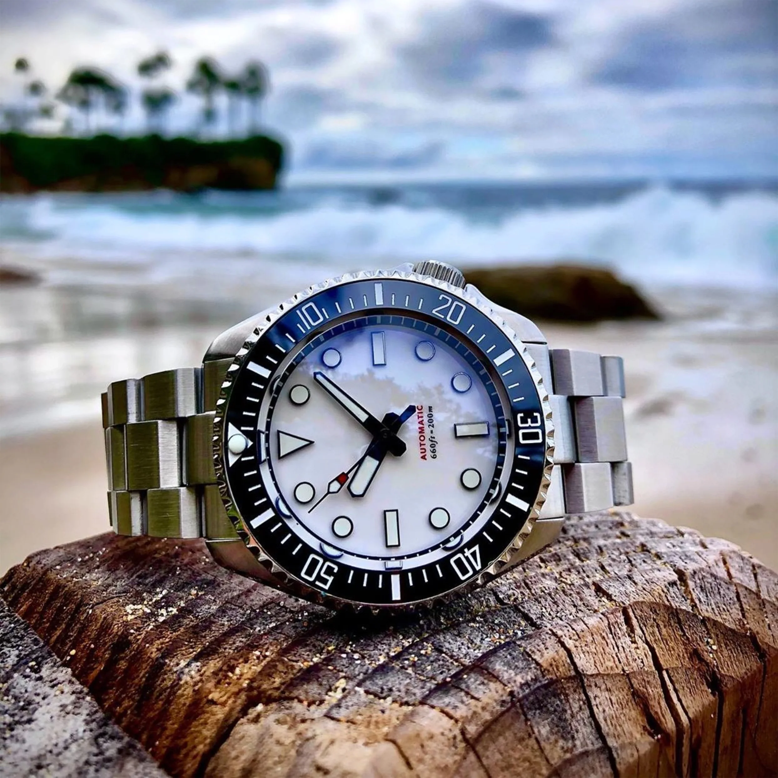 MM300 Watch Hands for Seiko Mod: Black - Image 5