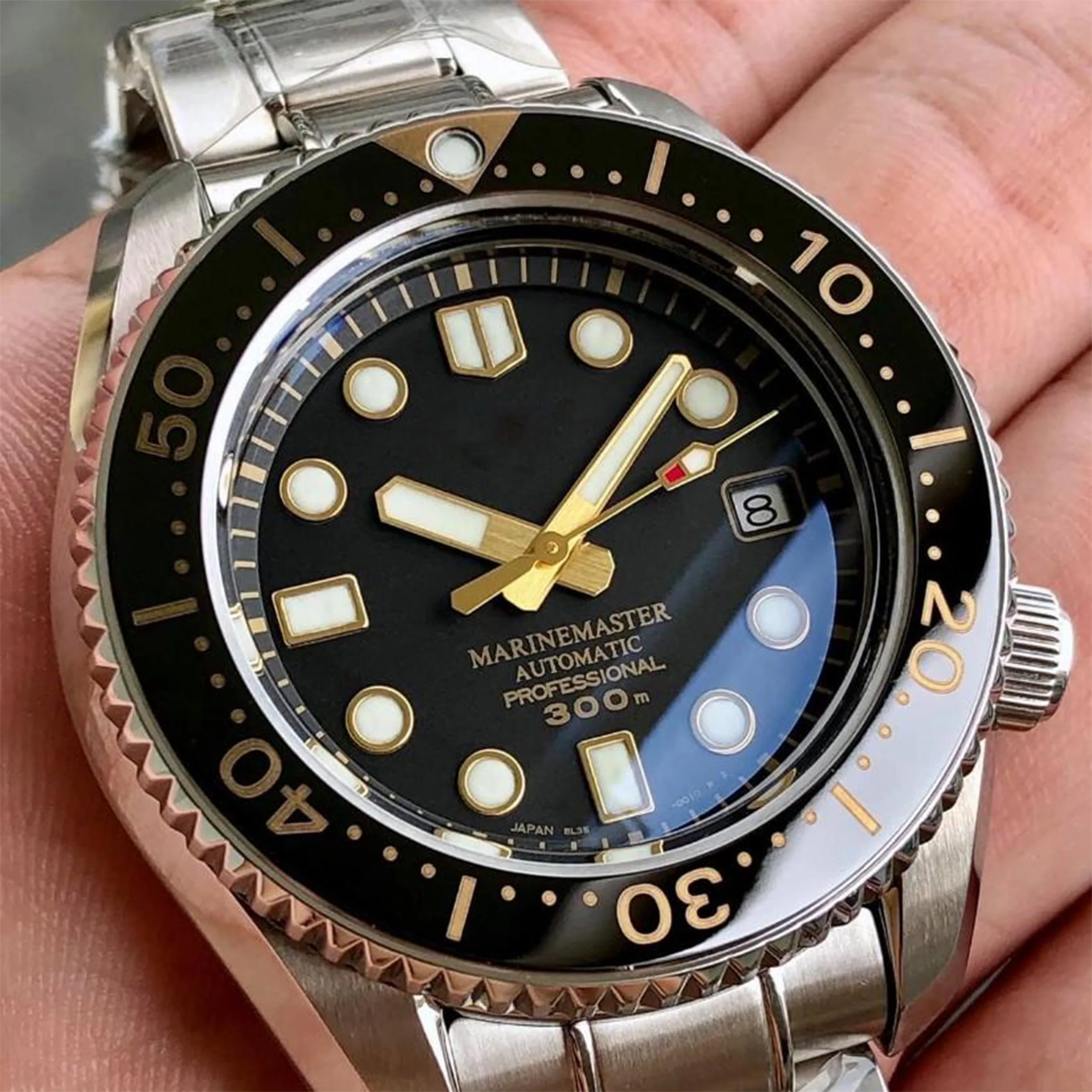 MM300 Watch Hands for Seiko Mod: Gold - Image 5