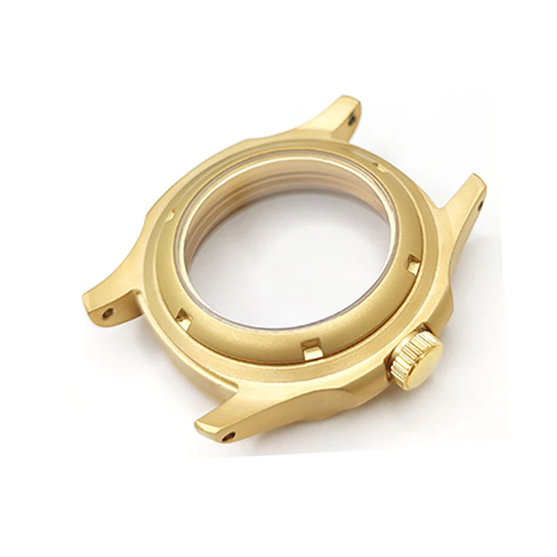 Nautilus Sandblasted Case Set for Seiko Mod: Gold - Image 5