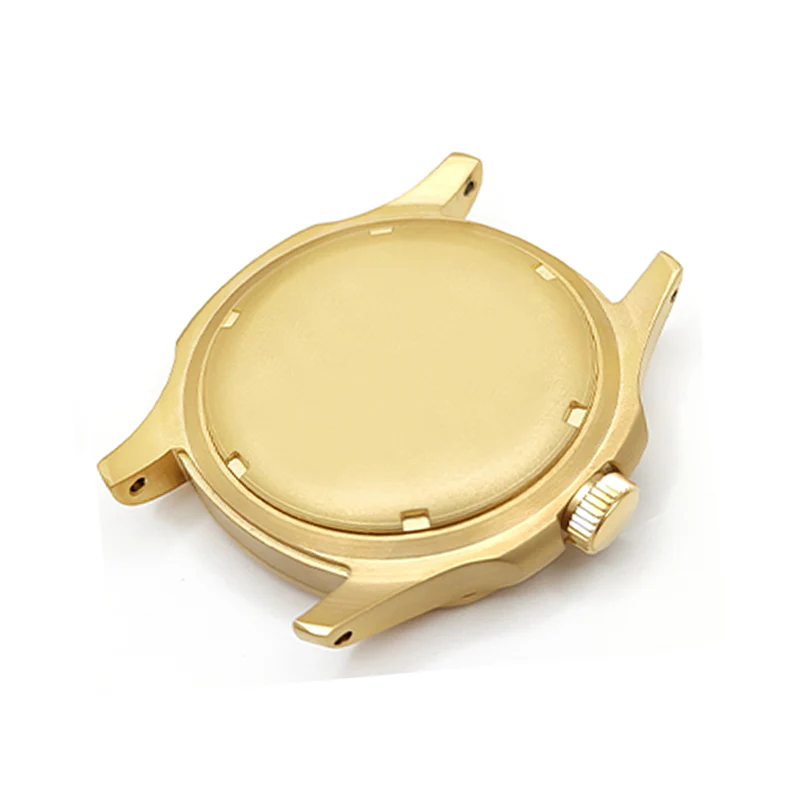 Nautilus Sandblasted Case Set for Seiko Mod: Gold - Image 6