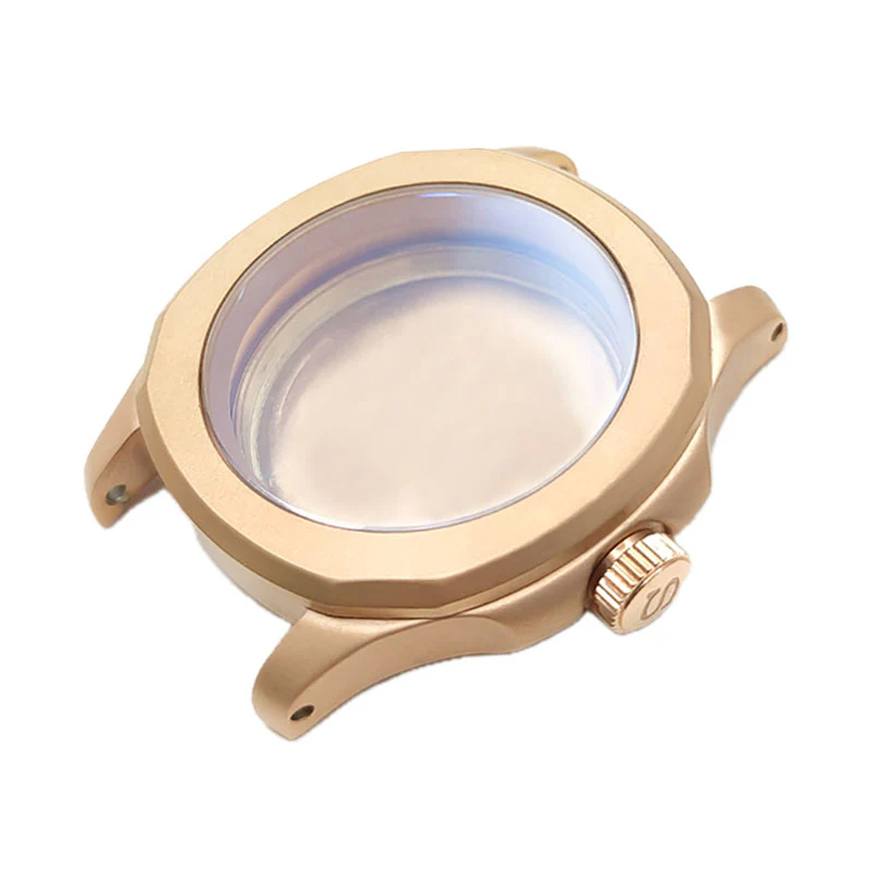 Nautilus Sandblasted Case Set for Seiko Mod: Rose Gold - Image 2