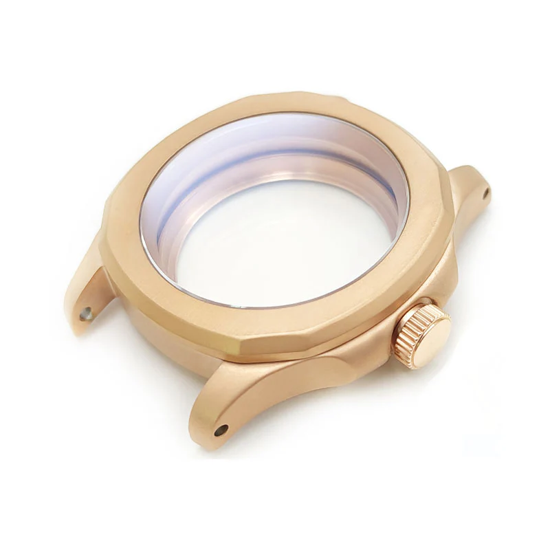 Nautilus Sandblasted Case Set for Seiko Mod: Rose Gold - Image 4