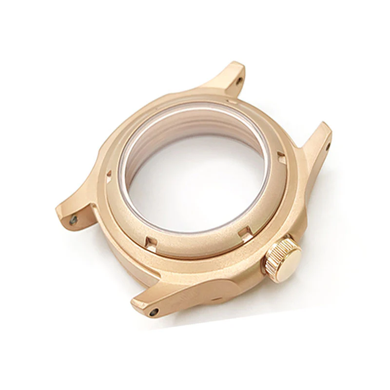 Nautilus Sandblasted Case Set for Seiko Mod: Rose Gold - Image 5