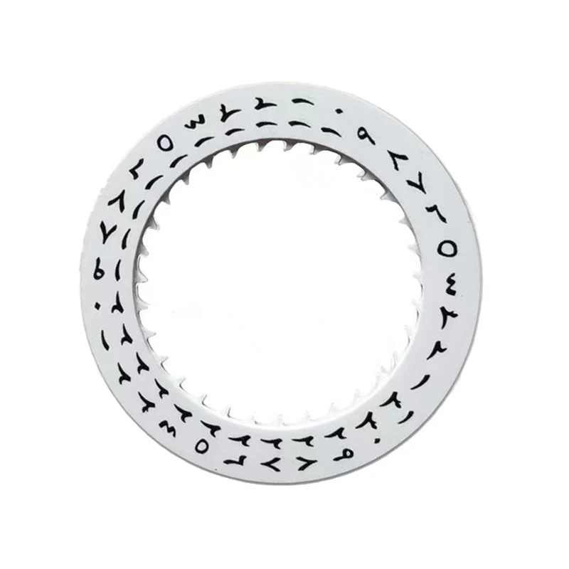White NH35 Date Disc - Black Arabic