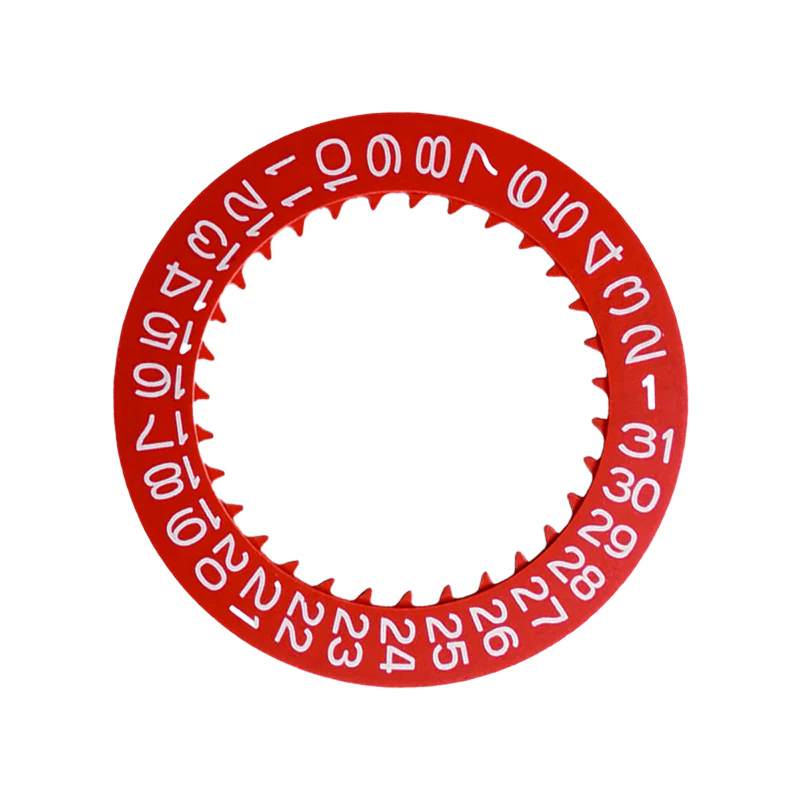Red NH35 Date Disc - White