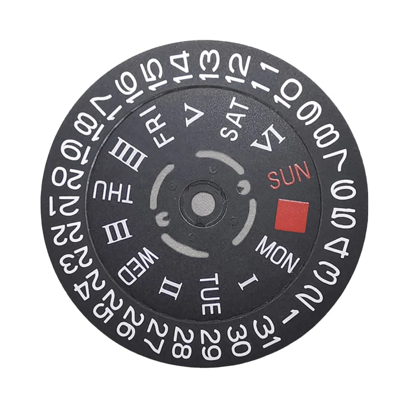 NH36 Day-Date Disc - Roman (Black)