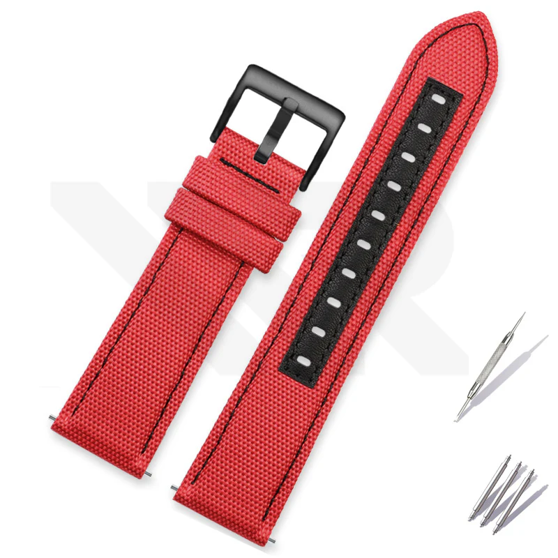 Nylon Diver Strap for Seiko 5 Street Fighter SRPF19K1 / SRPF20K1 - Red - Image 2
