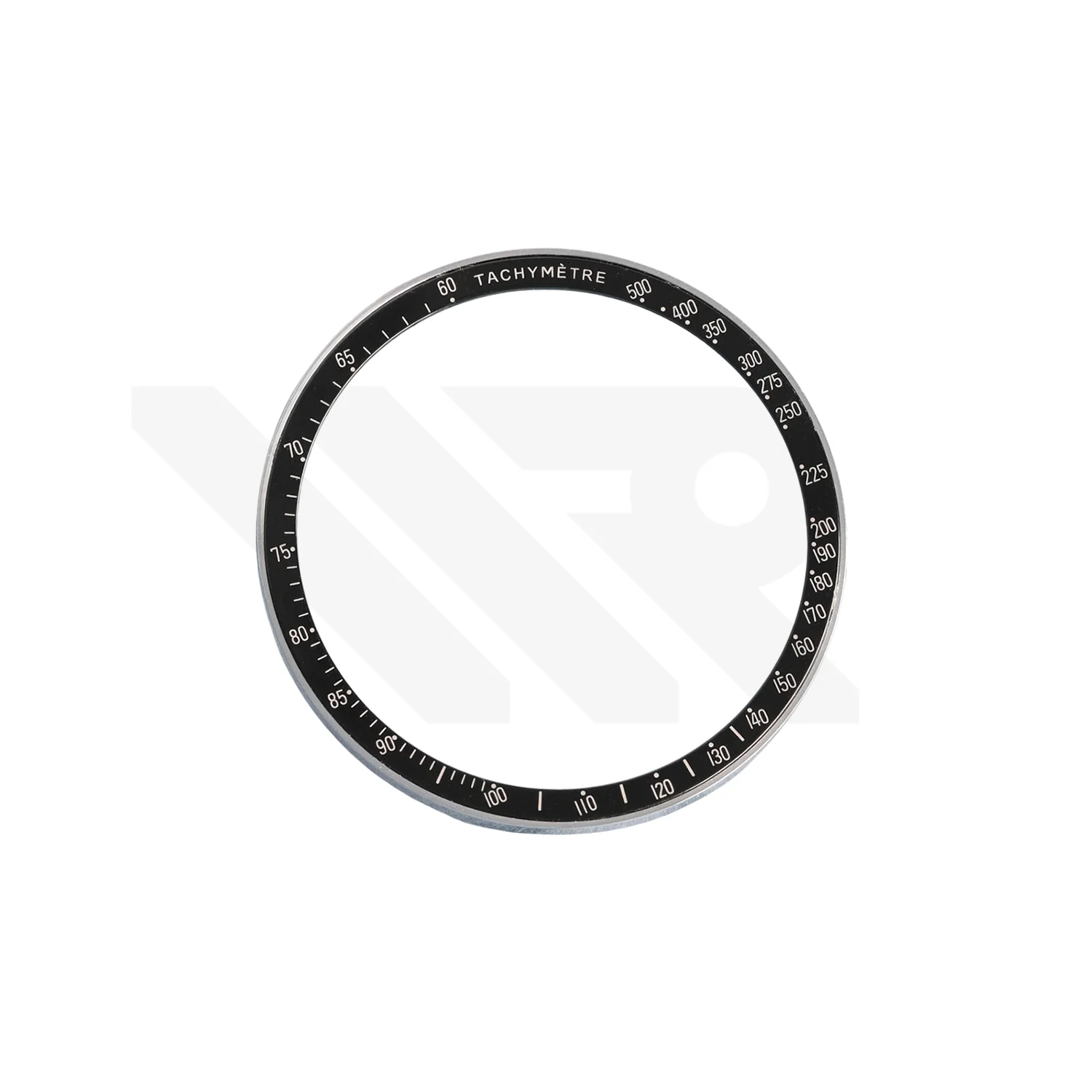 Replacement Aluminium Bezel Insert Compatible with Omega Speedmaster Moon Watch 42mm : Black