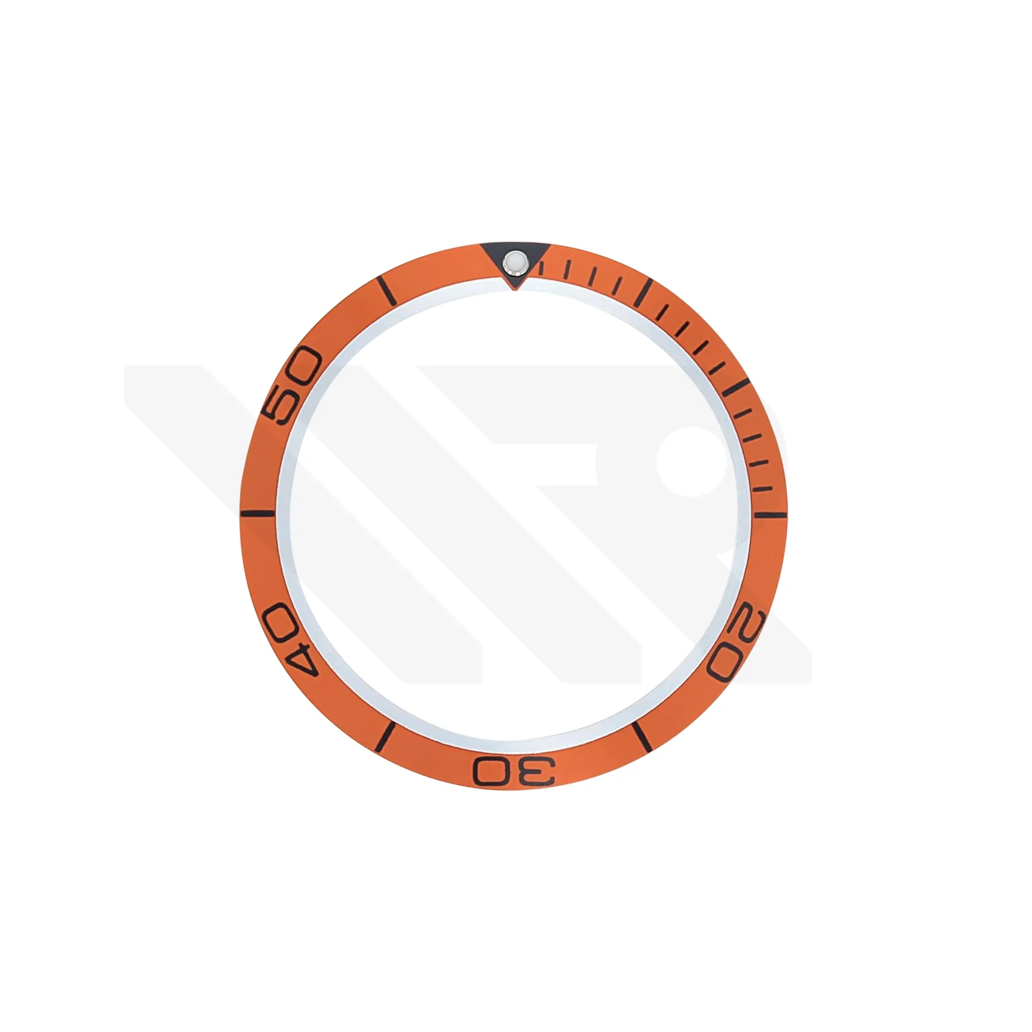 Replacement Aluminium Bezel Insert Compatible with Omega Seamaster Planet Ocean SM600 41mm : Orange