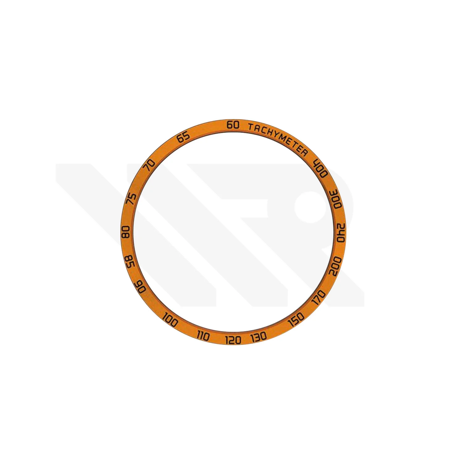 Replacement Aluminium Bezel Ring Compatible with Tissot Quickster Chronograph T095417A : Orange