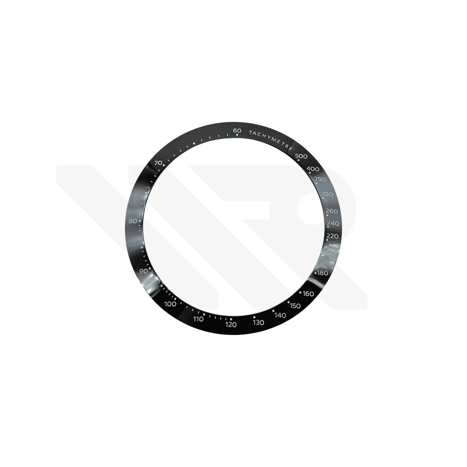 Replacement Ceramic Bezel Insert Compatible with Longines Conquest Chronograph 42mm L3.835 Series : Black