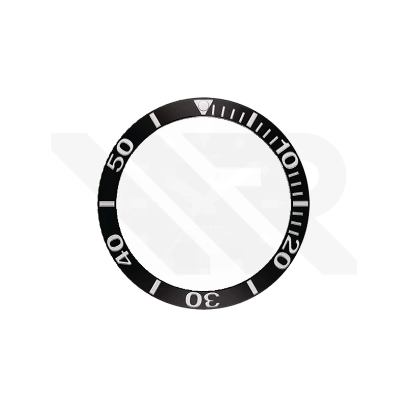 Replacement Ceramic Bezel Ring Compatible with Tissot Seastar 1000 T120407A : Black