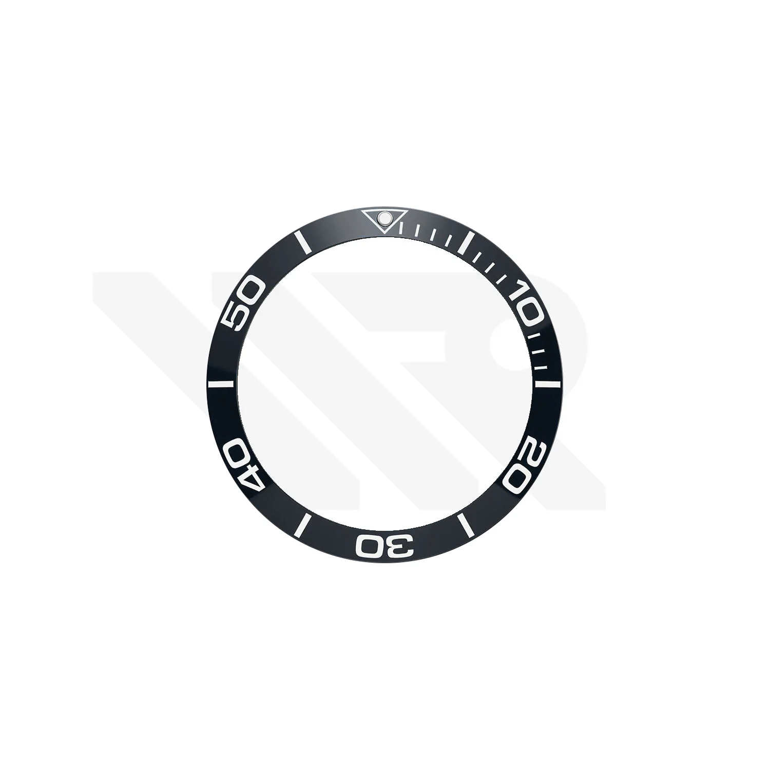 Replacement Ceramic Bezel Ring Compatible with Mido Ocean Star 200C M042430A : Black
