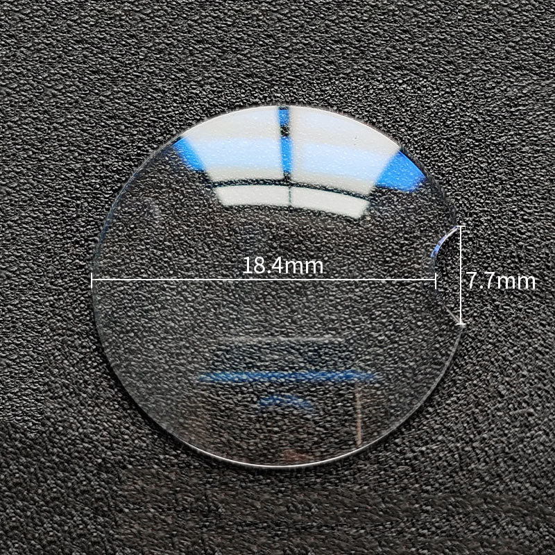 Replacement Double Domed Sapphire Crystal Compatible with Cartier Ballon Bleu 28mm Series (Blue AR Coating)