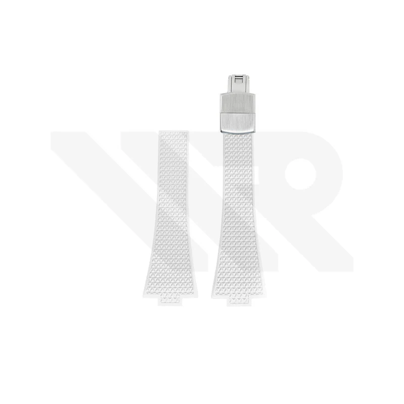 Replacement Fluoro Strap for Tissot PRX 40mm T137207A , T137210A (White)