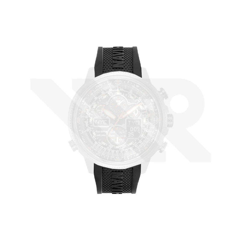 Replacement Rubber Strap Compatible with Citizen Eco-Drive Navyhawk A-T JY8035